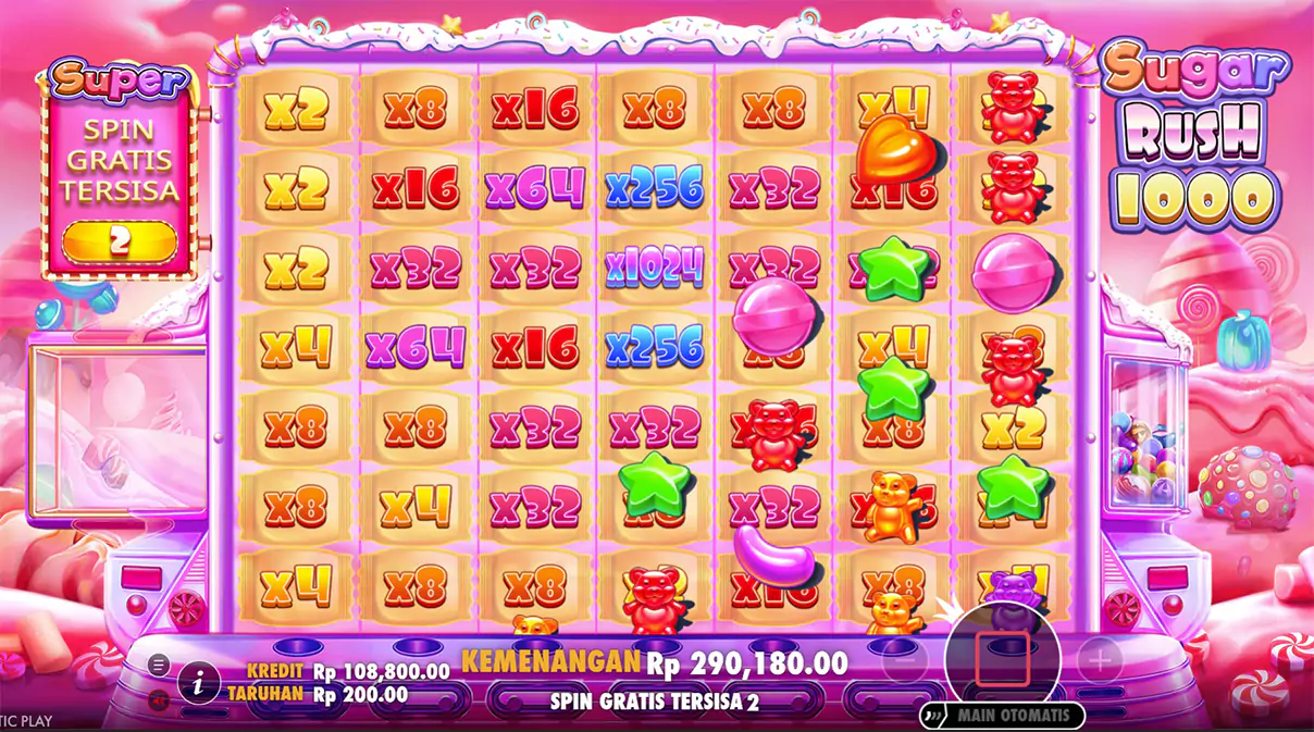 Menemukan Pesona dan Keunikan Fitur Permainan Sugar Rush 1000 Slot